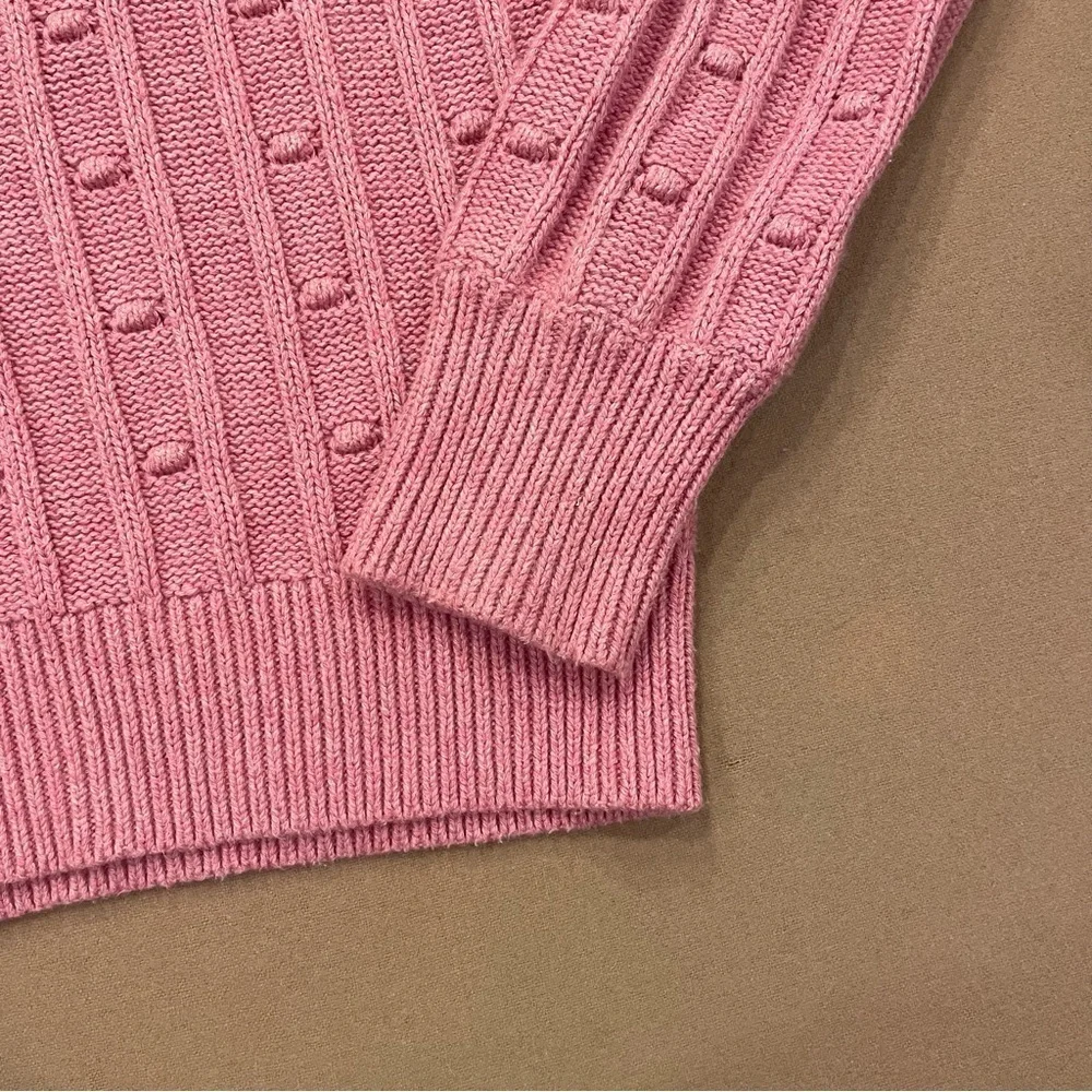 J. Crew Crewcuts Girl’s Anais Bauble Popover Sweater Rose/Mauve Size XL (12-14)